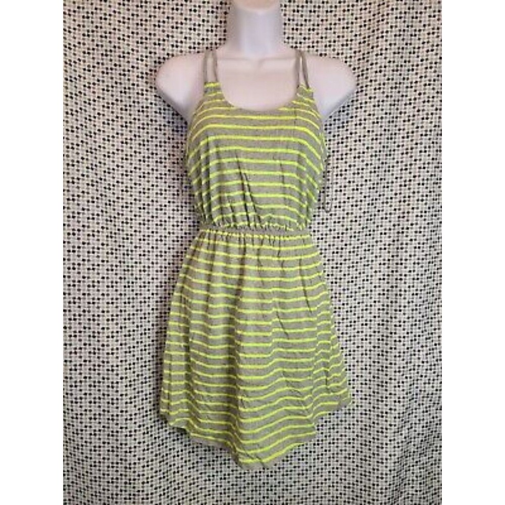 Express Neon Striped Racerback Dress - Picture 2 of 4